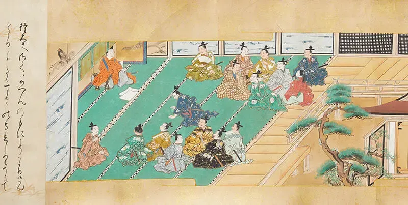 Hōjō clan receiving news of Go-toba's intent to overthrow the Shogunate