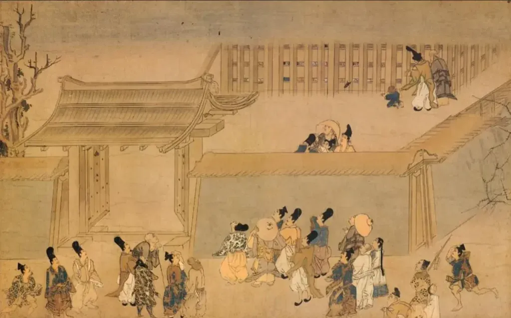 Head of Shinzei hung atop a gate in public's view